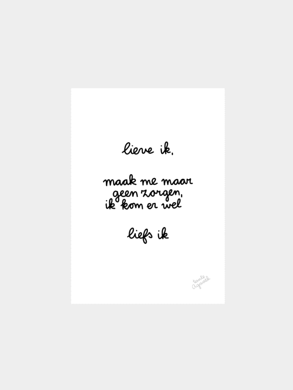 Lieve ik (print)